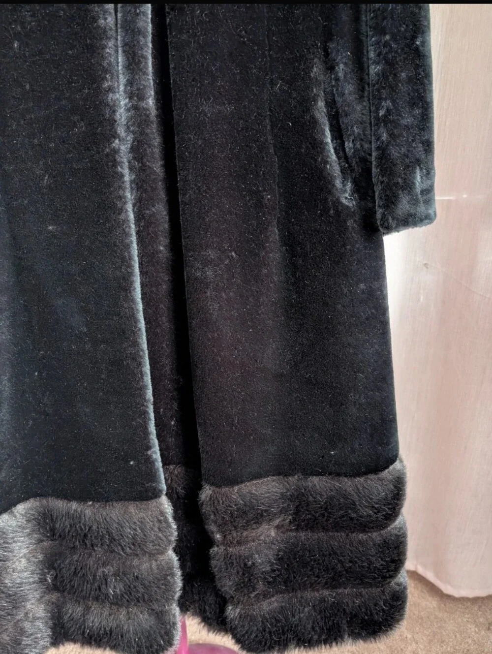 Vintage Faux Fur Long Coat